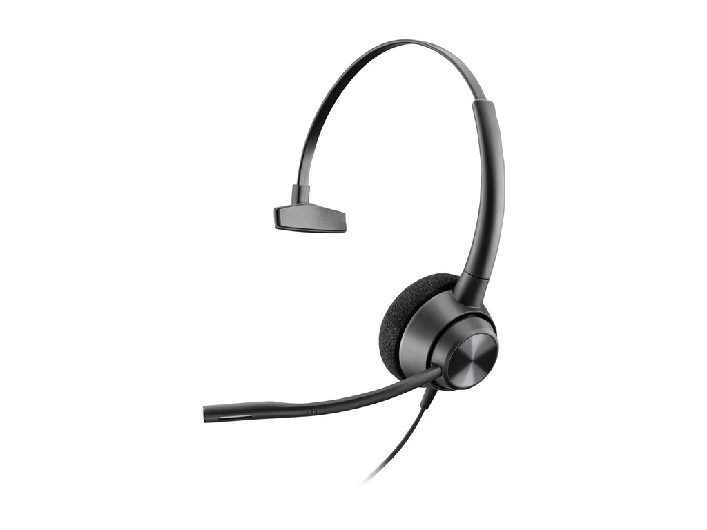 Poly EncorePro 310 - EncorePro 300 series - Headset - On-Ear - kabelgebunden - Quick Disconnect - Schwarz - Zertifiziert für Skype für Unternehmen - Replaces Poly SKU 214572-01